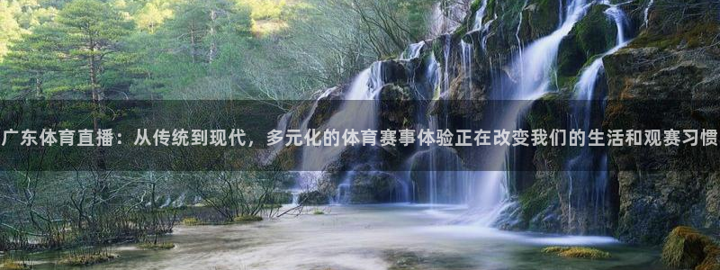 广东体育直播：从传统到现代，多元化的体育赛事体验正在改变我们的生活和观赛习惯